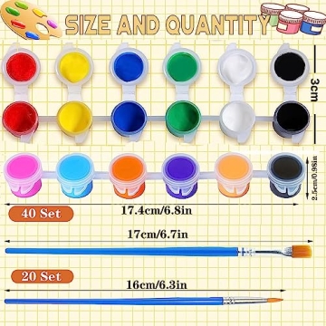 280 Pcs Washable Acrylic Paint Set for Kids and Adults
