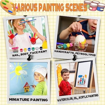 280 Pcs Washable Acrylic Paint Set for Kids and Adults