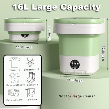 16L Portable Washing Machine for Compact Living Spaces