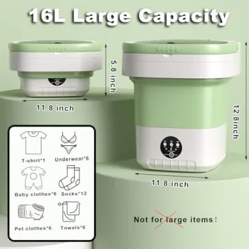 16L Portable Washing Machine for Compact Living Spaces