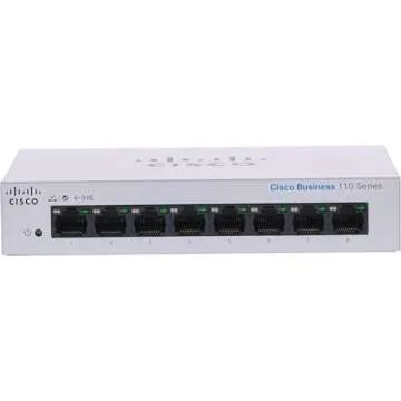 Cisco Business CBS110-8T-D Unmanaged Switch | 8 Port GE | Desktop | Ext PS | Limited Lifetime Protec...