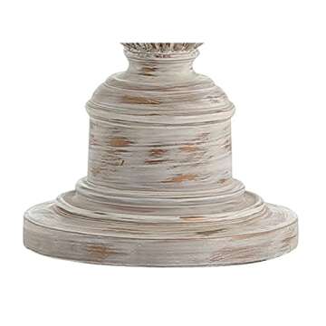 JONATHAN Y JYL3031A Regent 33" Rustic Resin LED Table Lamp Traditional Transitional Bedside Desk Nightstand Lamp for Bedroom Living Room Office College Bookcase LED Bulb Included, White Wash