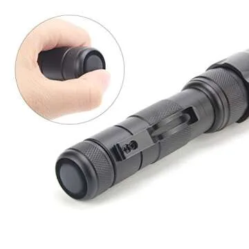 ULTRAFIRE WF502B Traffic Control Wand Led Flashlight,Super Bright LED 980 Lumens,Safety Signal Light Torch with Cone,5 Modes (Battery not Included)