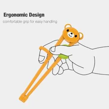 PandaEar 3 Pairs Training Chopsticks for Kids Toddlers, Learning Chopsticks for Beginners trainer, Toddler Chopsticks, Kids Chop Sticks