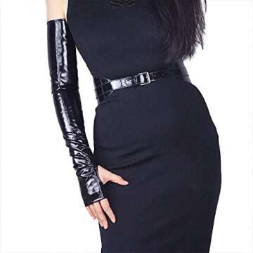 DooWay Fingerless Opera Long Gloves for Women