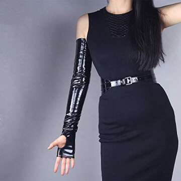 DooWay Fingerless Opera Long Gloves for Women