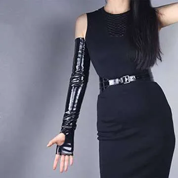 DooWay Fingerless Opera Long Gloves for Women