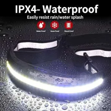 PZZOE High Lumens LED Headlamp - Rechargeable 230° Wide Beam