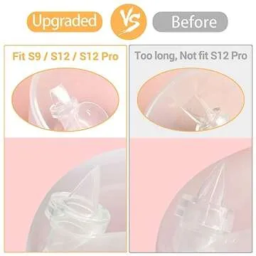 5Pack Silicone Duckbill Valve & 4Pack Silicone Diaphragm Compatible with momcozy S9 / S12 / S9Pro / S12Pro Wearable Breastpump, Breast Pump Replacement Parts, Breastfeeding Essential Accessories