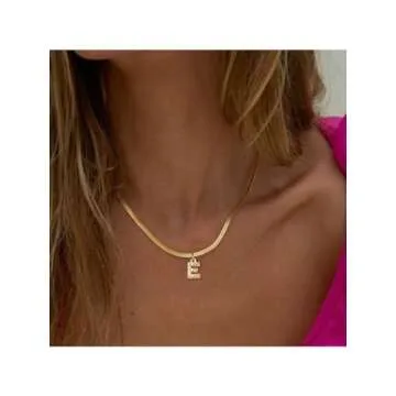 Stylish Gold Initial Necklace for Women - Trendy Gift Idea