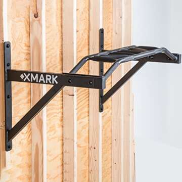 XMARK Commercial Wall Mounted Multi Grip Pull Up Bar Ranked Number One Men’s Health