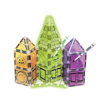 CreateOn Crayola Halloween Glow Doodle Tiles Set for Kids