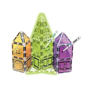 CreateOn Crayola Halloween Glow Doodle Tiles Set for Kids