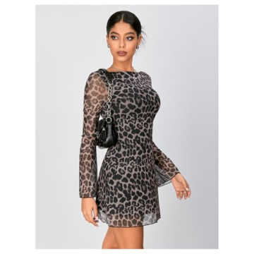 WDIRARA Women's Y2K Leopard Print Dress for All Occasions