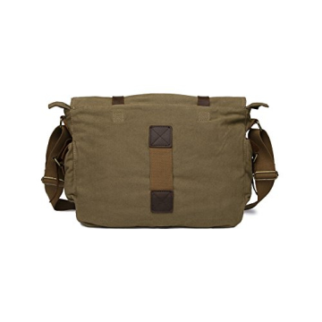 Sechunk Vintage Military Canvas Messenger Bag for Laptops