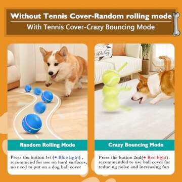 PetDroid Interactive Dog Toys Dog Ball,[2025 Newly Upgraded] Durable Motion Activated Automatic Roll...