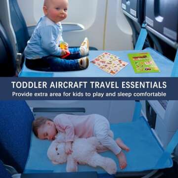 UNTREE Toddler Airplane Bed: Soft & Portable Kids Travel Essential