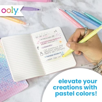 Set of 8 Ooly Pastel Dual Tip Markers for All Ages