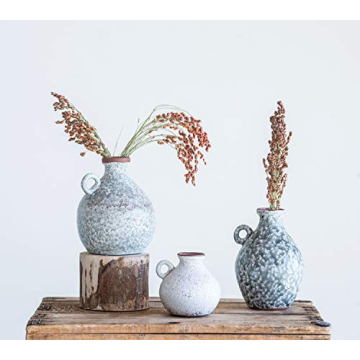 Creative Co-Op Terracotta Vases Set of 3 for Home Decor