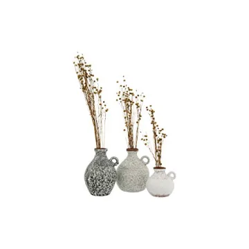 Creative Co-Op Terracotta Vases Set of 3 for Home Decor