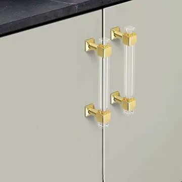 Gold Modern Cabinet Pulls - Elegant Kitchen Hardware