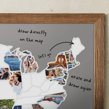 USA Photo Map for Custom Travel Memories and Decor