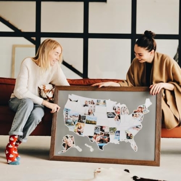 USA Photo Map for Custom Travel Memories and Decor