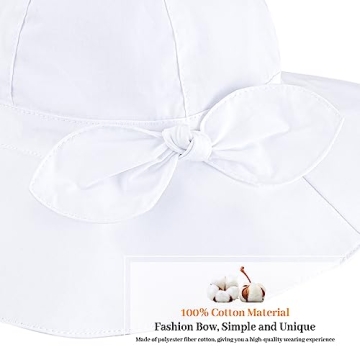 Adjustable Baby Girl Sun Hat Set with UPF 50+