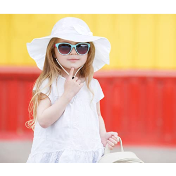 Adjustable Baby Girl Sun Hat Set with UPF 50+