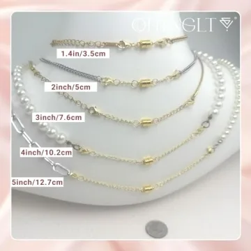 OHINGLT Magnetic Necklace Extenders for Effortless Styling