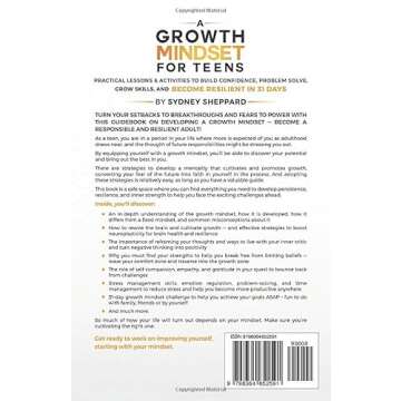 A Growth Mindset For Teens: Practical Lessons & Activities To Build Confidence, Problem Solve, Grow Skills, And Become Resilient in 31 Days (You Are Your Mindset)