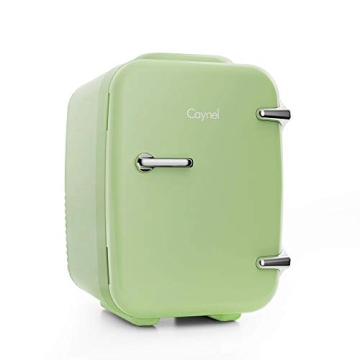 CAYNEL Mini Fridge Portable Thermoelectric 4 Liter Cooler and Warmer for Skincare, Eco Friendly Beau...