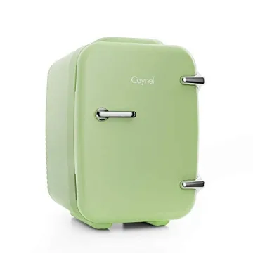 CAYNEL Mini Fridge Portable Thermoelectric 4 Liter Cooler and Warmer for Skincare, Eco Friendly Beau...