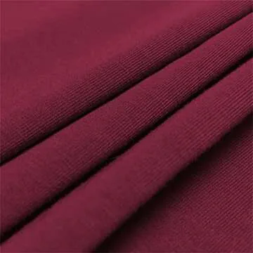 BLACKMYTH Women Cute Tees Graphic Funny Tshirts Wine Red Large