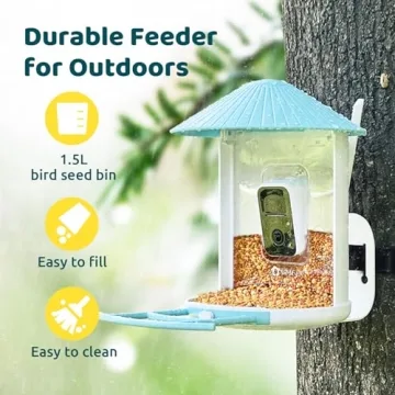 NETVUE Smart Bird Feeder with AI Camera & Night Vision