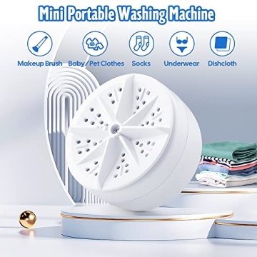 Compact Portable Mini Washing Machine for Travel and Home