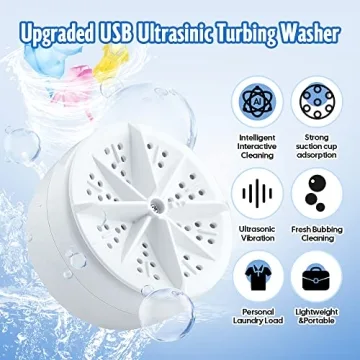 Compact Portable Mini Washing Machine for Travel and Home