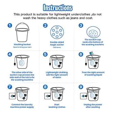 Compact Portable Mini Washing Machine for Travel and Home