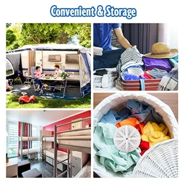 Compact Portable Mini Washing Machine for Travel and Home