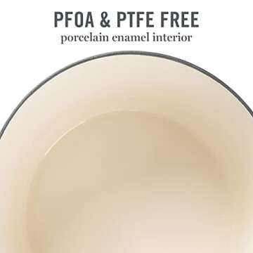 Martha Stewart 7 QT Enamel Cast Iron Dutch Oven