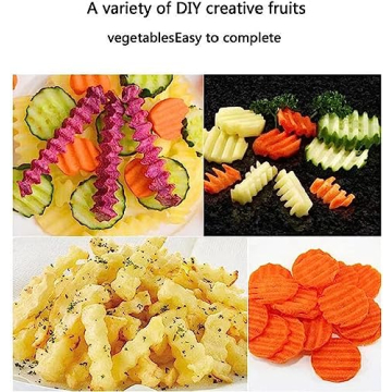 YukaBa Crinkle Potato Cutter Stainless Steel 11.8" Slicer