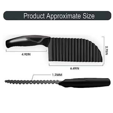 YukaBa Crinkle Potato Cutter Stainless Steel 11.8" Slicer