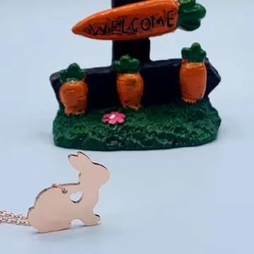 Bunny Necklace - Stunning Rose Gold Jewelry for Women