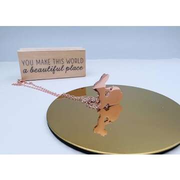 Bunny Necklace - Stunning Rose Gold Jewelry for Women