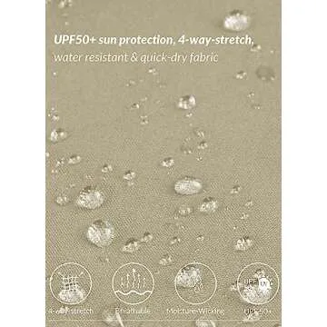 BALEAF Women's Hiking Pants Quick Dry Water Resistant Lightweight Joggers Pant for All Seasons Elastic Waist Suntan Size XL