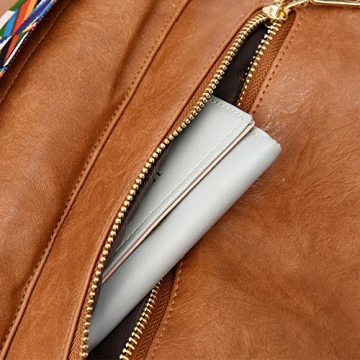 ZOCILOR Women's Convertible Backpack Purse - Stylish PU Leather Bag