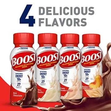 BOOST Original Ready to Drink Nutritional Drinks, Rich Chocolate, 8 Fl Oz Bottles (Pack of 24)