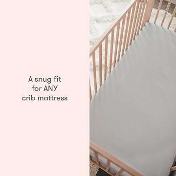 Newton Baby Organic Fitted Crib Sheets (2-Pack) - Ultra Breathable and Soft, 100% Organic Muslin Cot...