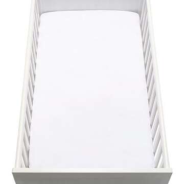 Newton Baby Organic Fitted Crib Sheets (2-Pack) - Ultra Breathable and Soft, 100% Organic Muslin Cotton, Fits All Standard Cribs, White…