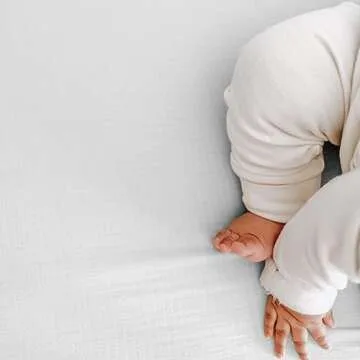 Newton Baby Organic Fitted Crib Sheets (2-Pack) - Ultra Breathable and Soft, 100% Organic Muslin Cotton, Fits All Standard Cribs, White…